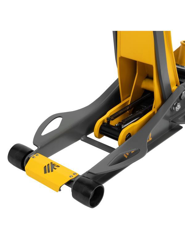 Домкрат гидравлический подкатной, 3 т, 75-500 мм, быстрый подъем, низкий подхват, проф. Denzel