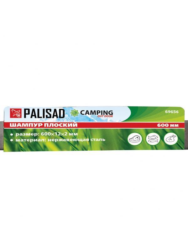 Шампур плоский, 600 х 12 х 2 мм, нержавеющая сталь, Camping Palisad
