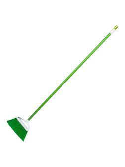 Щетка пластмасс. для подметания пола, премиум, 23 см, c черенком, 120 см, салатовая щетина, Home Palisad