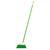 Щетка пластмасс. для подметания пола, премиум, 23 см, c черенком, 120 см, салатовая щетина, Home Palisad