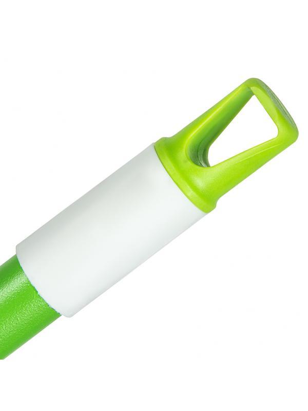 Щетка пластмасс. для подметания пола, премиум, 23 см, c черенком, 120 см, салатовая щетина, Home Palisad