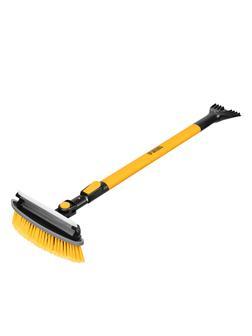 Щетка-сметка со скребком, телескоп, поворотная голова, водосгон 950-1320 мм Denzel