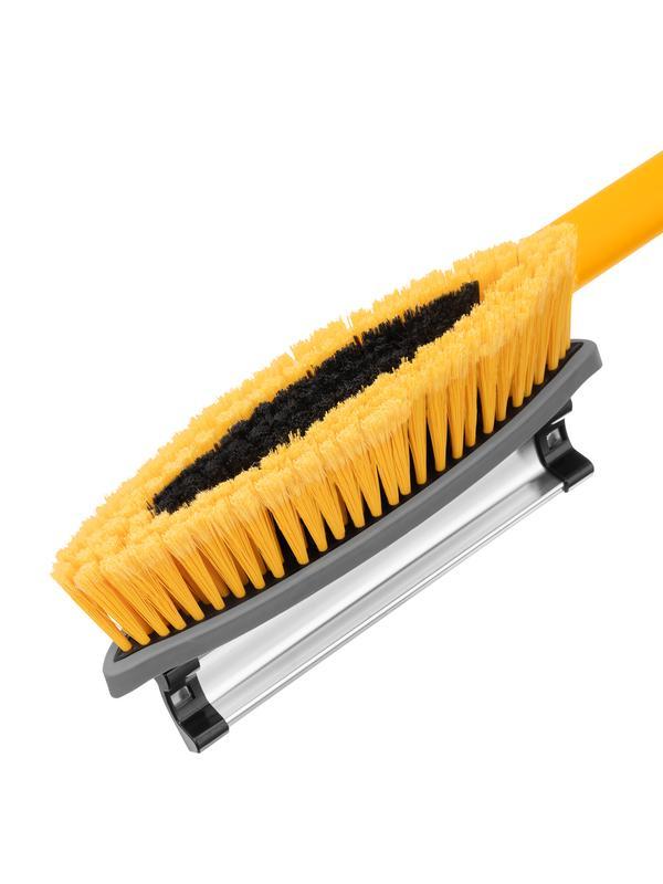 Щетка-сметка со скребком, телескоп, поворотная голова, водосгон 950-1320 мм Denzel