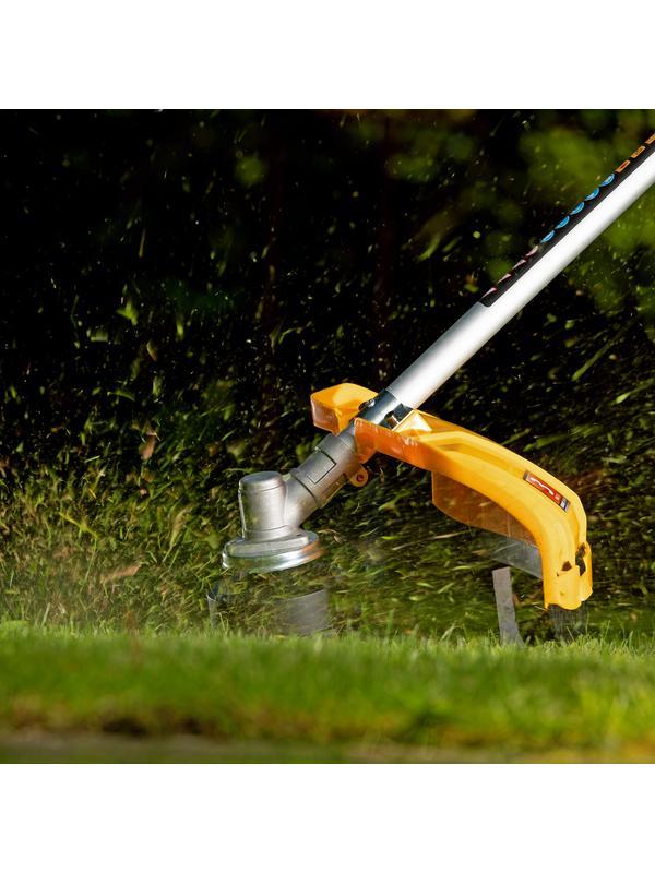 Триммер электрический TE-1400, 1400 Вт, 420 мм, катушка + диск, разборная штанга Denzel