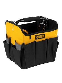 Переноска для инструмента, 260х240х300 мм, 22 кармана, наплечный ремень// Denzel