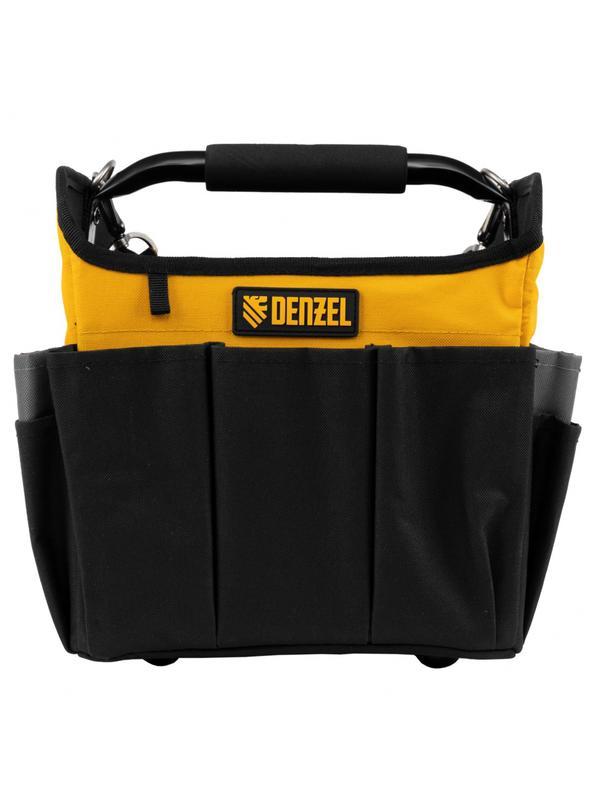 Переноска для инструмента, 260х240х300 мм, 22 кармана, наплечный ремень// Denzel
