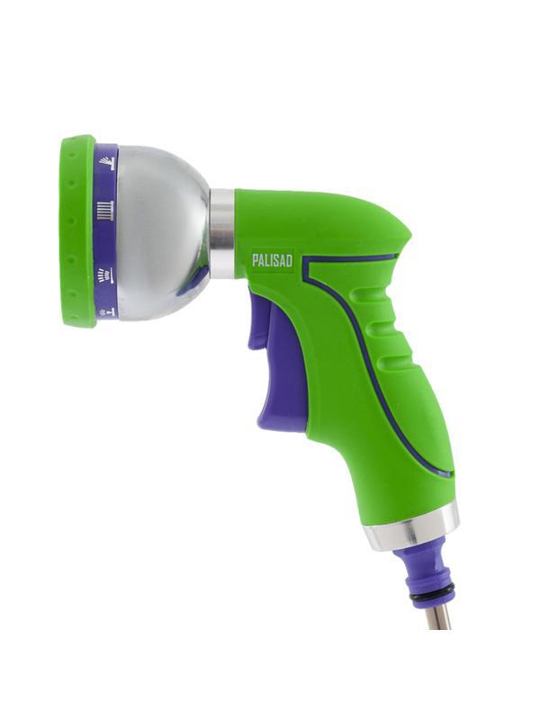 Пистолет-распылитель, 9 режимов полива, металлический корпус Palisad