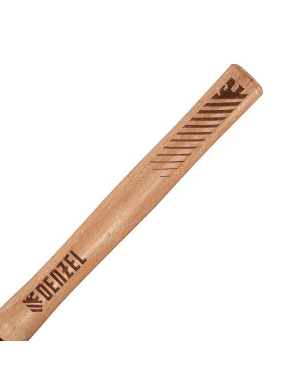 Молоток слесарный, 500 г, кованый квадратный боек, буковая рукоятка Denzel