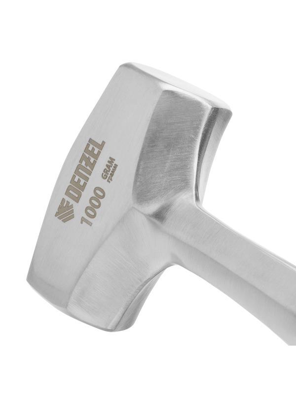 Кувалда 1 кг, цельнометаллическая, двухкомпонентная рукоятка Denzel