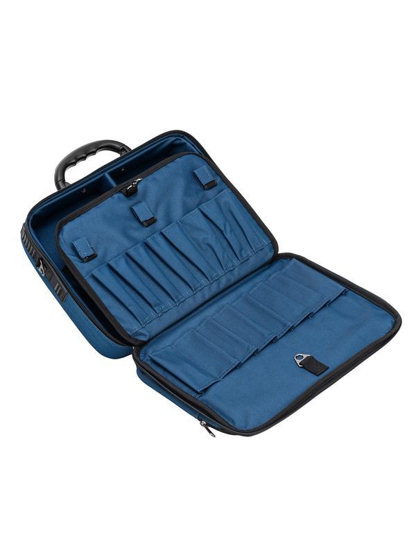 Кейс монтера, 365х300х110 мм, 10 карманов, наплечный ремень Сибртех