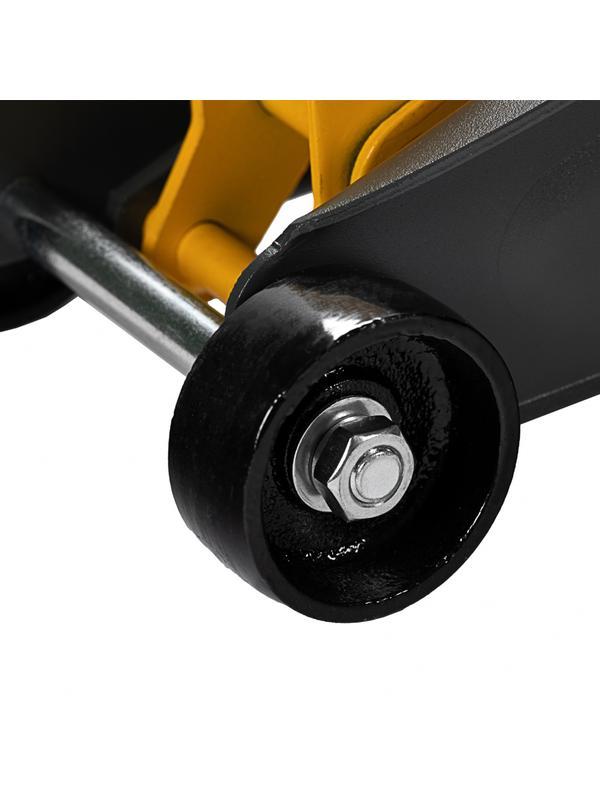 Домкрат гидравлический подкатной с фиксатором, 2,8 т, 135-385 мм, в кейсе Denzel