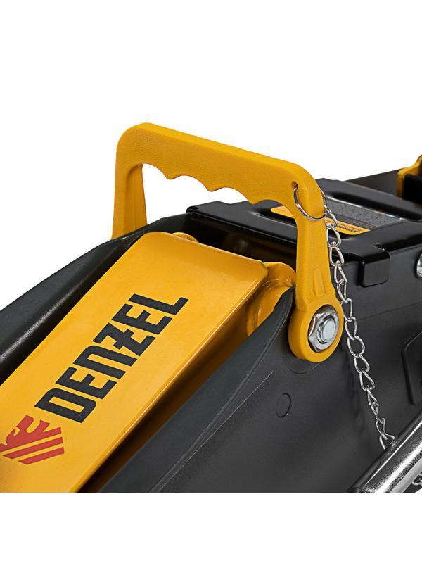 Домкрат гидравлический подкатной с фиксатором, 2,8 т, 135-385 мм, в кейсе Denzel