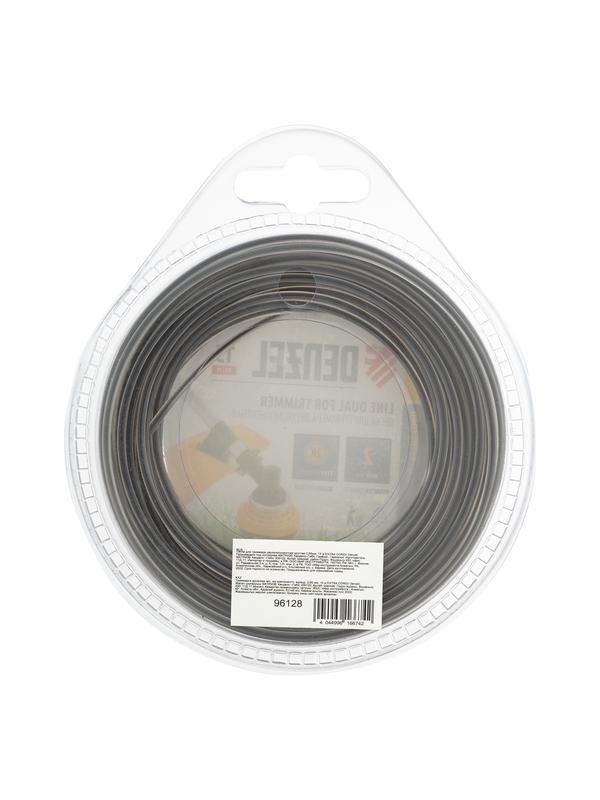 Леска для триммера, двухкомпонентная круглая 2.65 мм, 15 м Extra cord Denzel