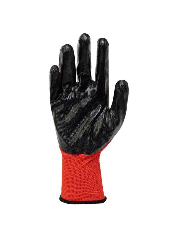 Перчатки полиэфирные с чёрным нитрильным покрытием, размер 9, 13 класс вязки// Stels