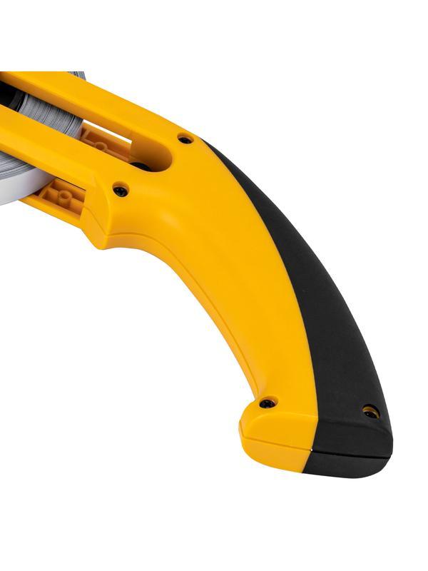 Рулетка геодезическая 30 м х 13 мм, открытый корпус, металлическая лента Denzel