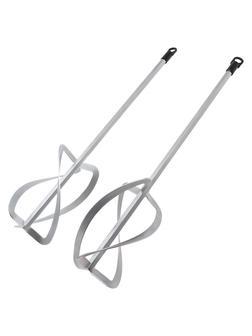 Комплект насадок для строительного миксера, 2шт., 220х560 мм, оцинкованные, хвостовик HEX13// Denzel