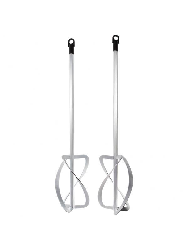 Комплект насадок для строительного миксера, 2шт., 220х560 мм, оцинкованные, хвостовик HEX13// Denzel