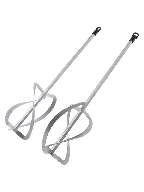 Комплект насадок для строительного миксера, 2шт., 220х560 мм, оцинкованные, хвостовик HEX13// Denzel