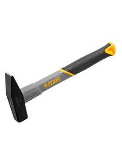 Молоток слесарный, 300 г, кованый, фибергласовая рукоятка c TPR покрытием Denzel