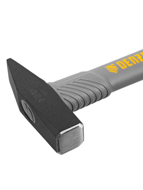 Молоток слесарный, 300 г, кованый, фибергласовая рукоятка c TPR покрытием Denzel