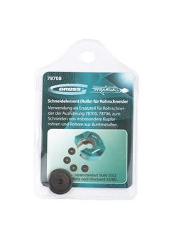 Режущий элемент, ролик трубореза для артиколов 78705, 78706, 4.5 х 3 х 16 мм, для резки труб из цветных металлов Gross