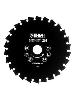 Диск для триммера  c долотообразной формой зуба,  200 х 25,4  26 зубов// Denzel