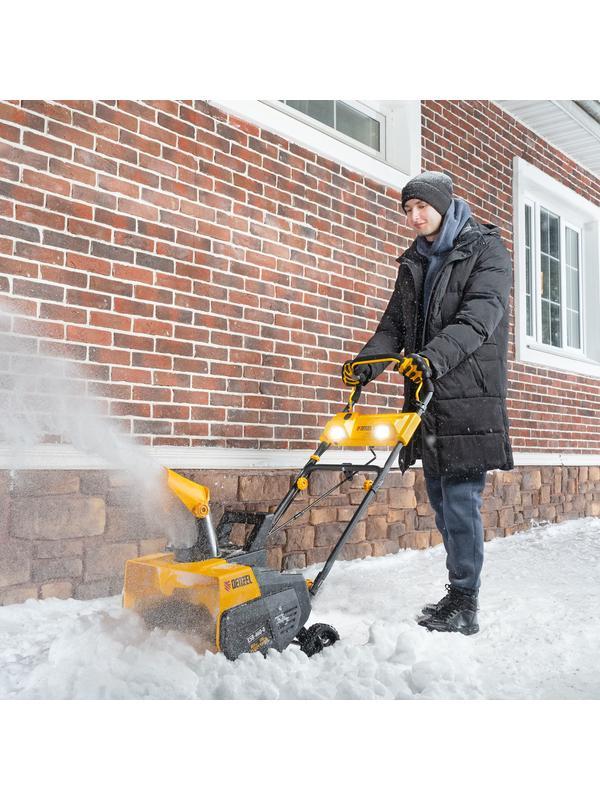 Снегоуборочная машина аккумуляторная, ESB-460-0, Li-Ion, 36В Denzel