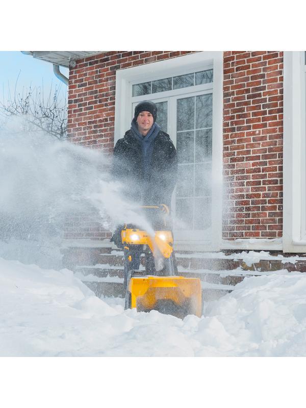 Снегоуборочная машина аккумуляторная, ESB-460-0, Li-Ion, 36В Denzel