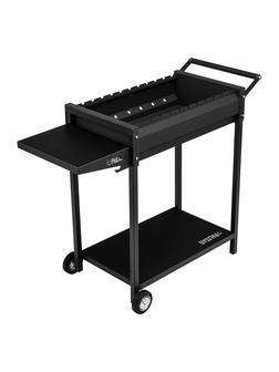 Мангал сварной на колесах, 662 х 390 х 152/805 мм, сталь 2 мм, кочерга в комплекте, Camping Palisad