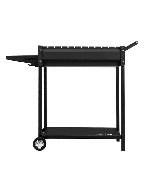 Мангал сварной на колесах, 662 х 390 х 152/805 мм, сталь 2 мм, кочерга в комплекте, Camping Palisad