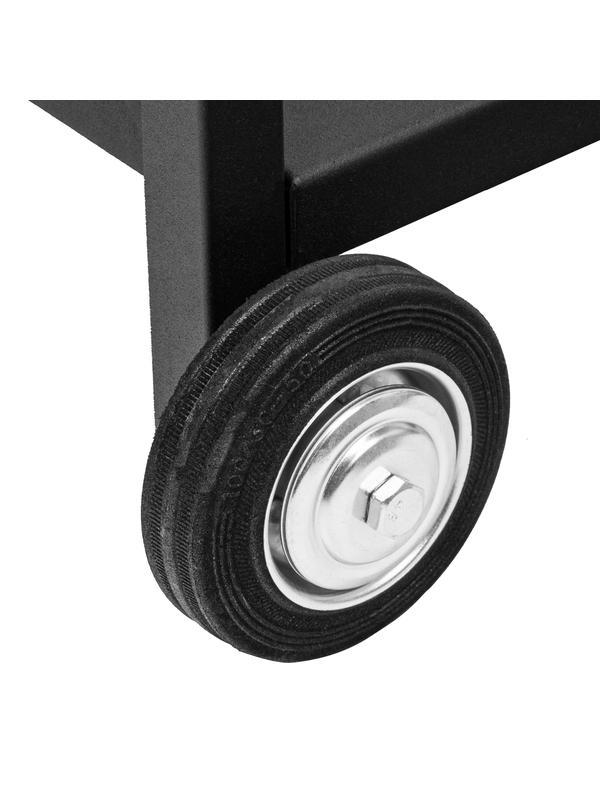 Мангал сварной на колесах, 662 х 390 х 152/805 мм, сталь 2 мм, кочерга в комплекте, Camping Palisad