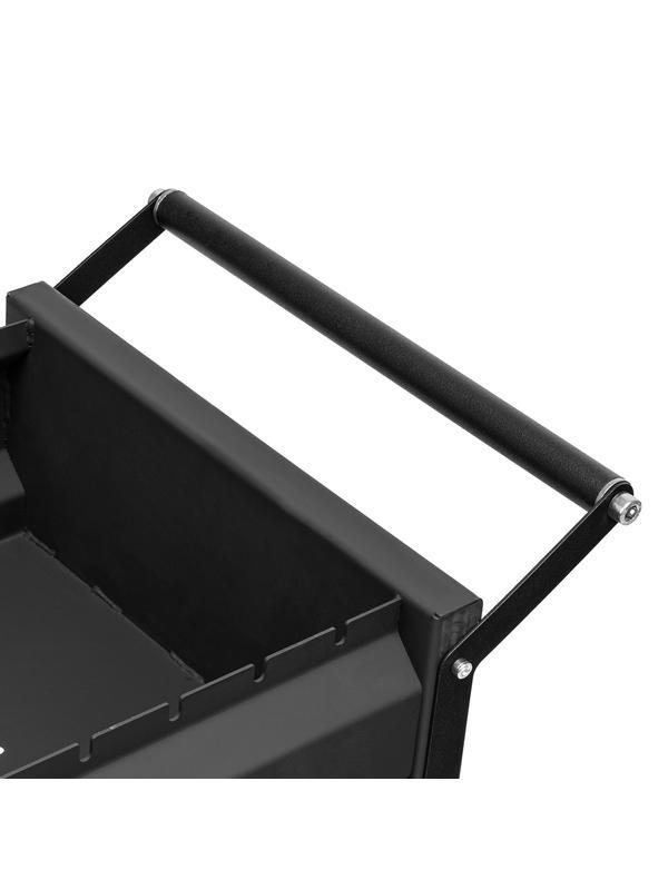 Мангал сварной на колесах, 662 х 390 х 152/805 мм, сталь 2 мм, кочерга в комплекте, Camping Palisad