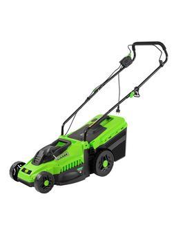 Газонокосилка электрическая L1500, 1500 Вт, ширина 33 см, 5 уровней, пластиковый травосборник 35 л Сибртех