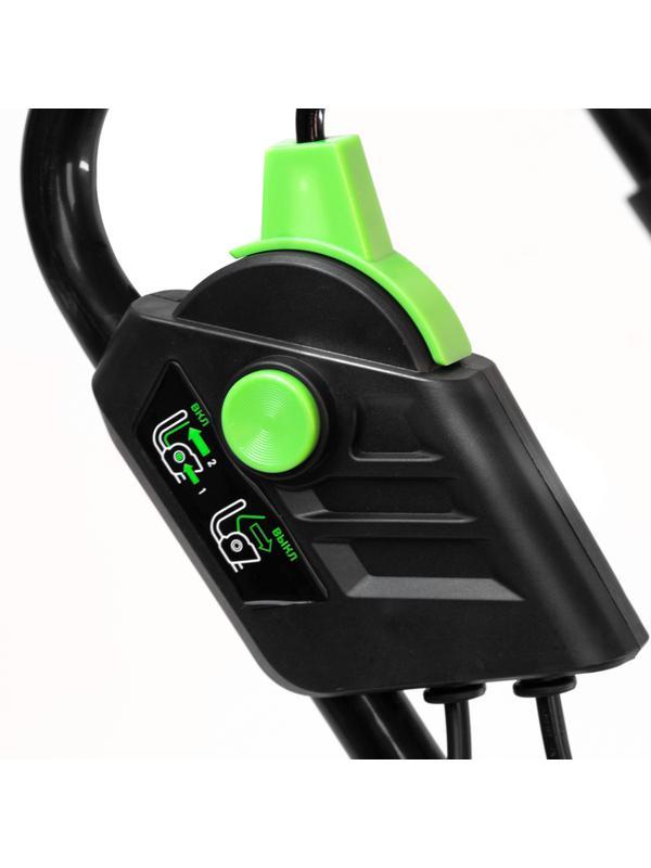 Газонокосилка электрическая L1500, 1500 Вт, ширина 33 см, 5 уровней, пластиковый травосборник 35 л Сибртех