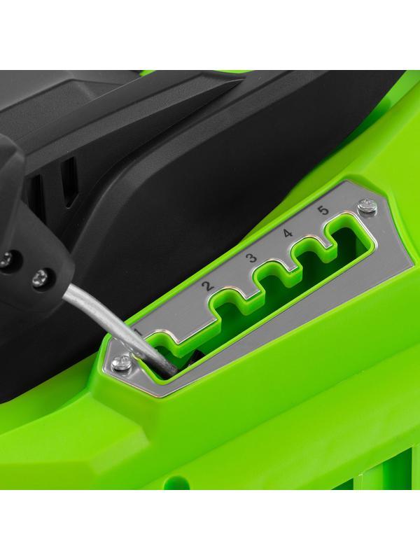 Газонокосилка электрическая L1500, 1500 Вт, ширина 33 см, 5 уровней, пластиковый травосборник 35 л Сибртех