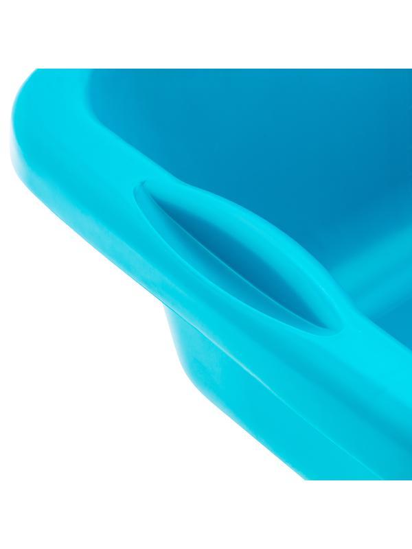 Таз пластмассовый прямоугольный 25 л, бирюзовый, Home Palisad