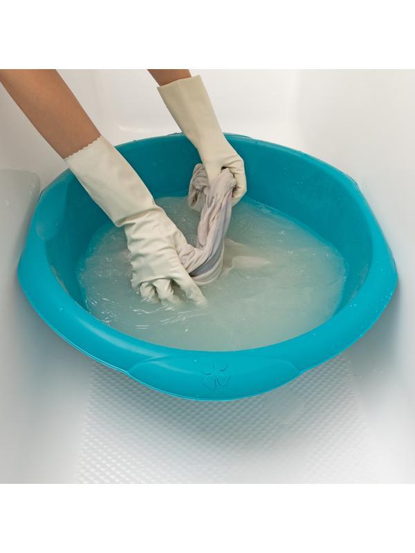 Таз пластмассовый круглый 18 л, бирюзовый, Home Palisad
