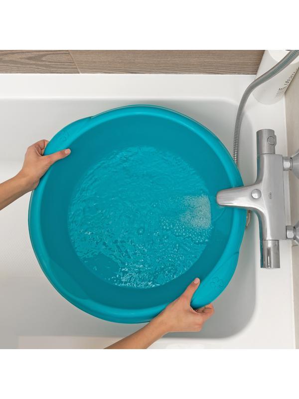 Таз пластмассовый круглый 18 л, бирюзовый, Home Palisad