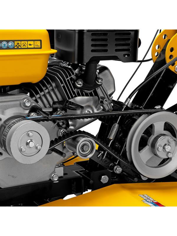 Мотоблок DPT-270SB, 7 л.с., ремен.сцеп, фрез 3х4, ШОМ, без колес, передачи 2В/1Н// Denzel