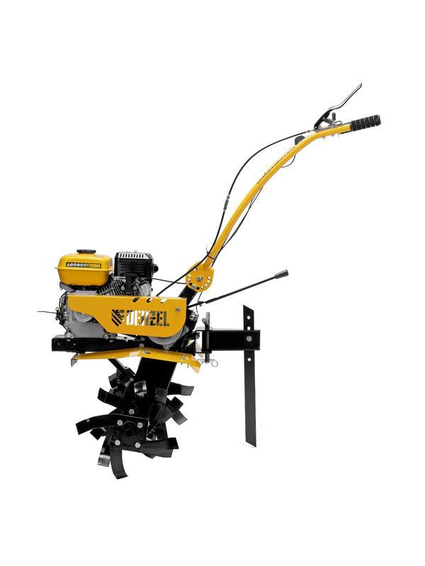 Мотоблок DPT-270SB, 7 л.с., ремен.сцеп, фрез 3х4, ШОМ, без колес, передачи 2В/1Н// Denzel