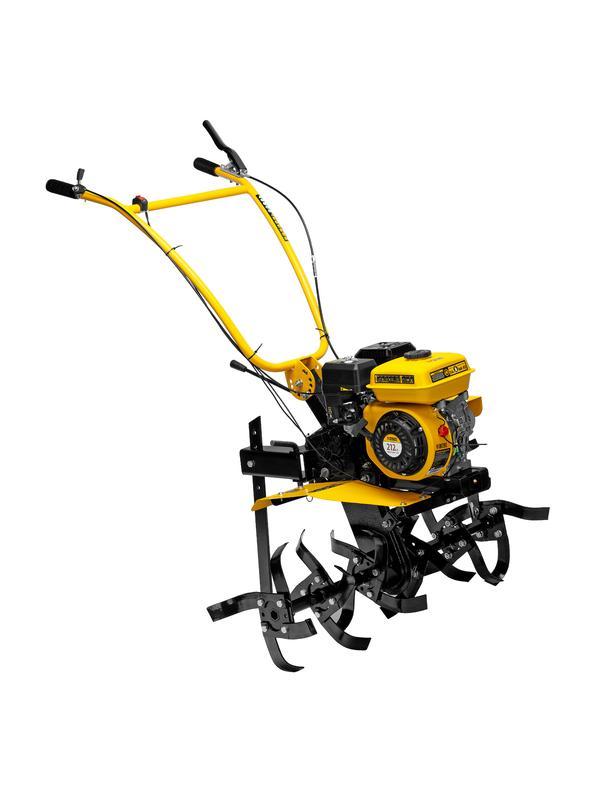 Мотоблок DPT-270SB, 7 л.с., ремен.сцеп, фрез 3х4, ШОМ, без колес, передачи 2В/1Н// Denzel