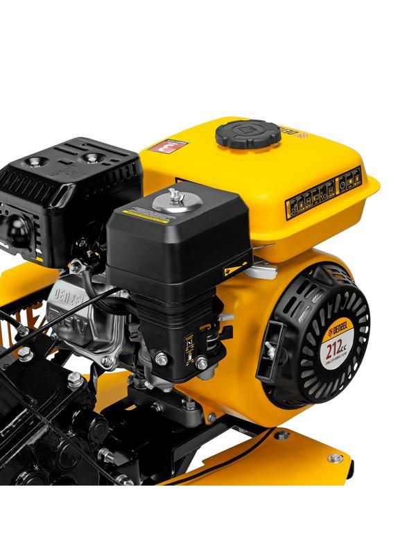 Мотоблок DPT-270SB, 7 л.с., ремен.сцеп, фрез 3х4, ШОМ, без колес, передачи 2В/1Н// Denzel