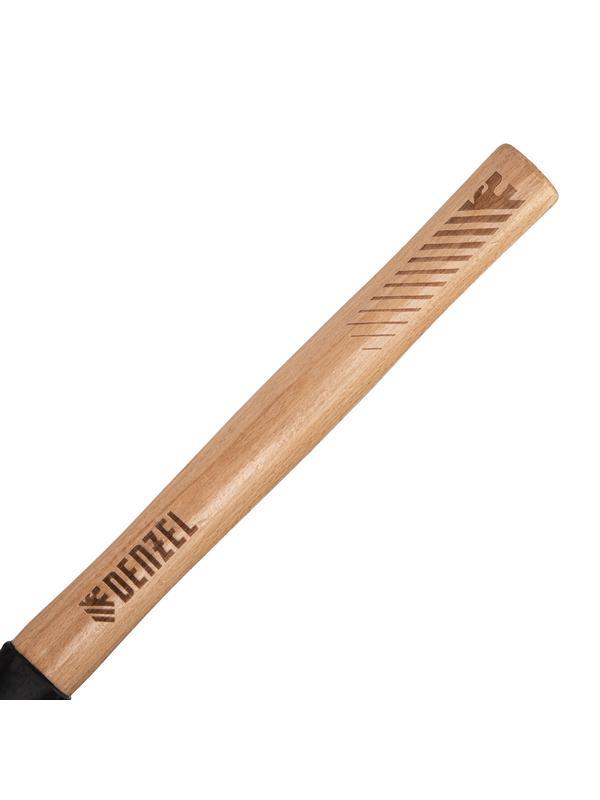 Молоток слесарный, 800 г, кованый квадратный боек, буковая рукоятка Denzel