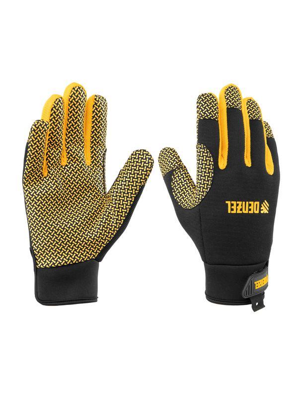 Перчатки универсальные,силиконовое нанесение, размер 9// Denzel