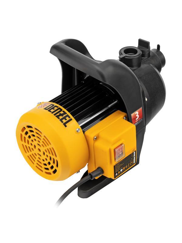 Садовый поверхностный насос GPL600, 600 Вт, 3000 л/ч, подъем 35 м, пластик Denzel