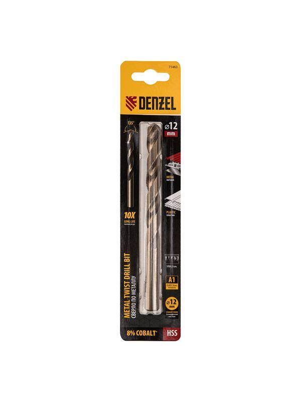 Сверло по металлу, 12 мм, HSS Co-8%// Denzel