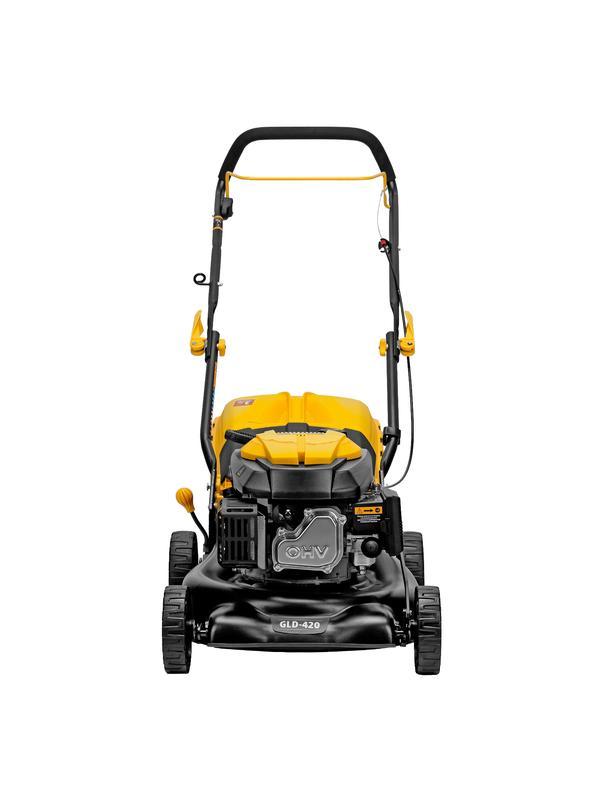 Газонокосилка бензиновая GLD-420, 146 см3, ширина 42 см, 40 л Denzel