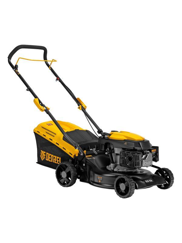Газонокосилка бензиновая GLD-420, 146 см3, ширина 42 см, 40 л Denzel