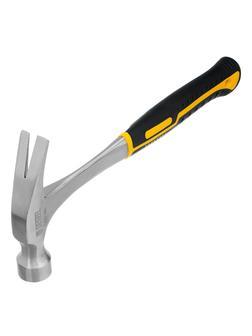 Молоток-гвоздодер 560 г, цельнометаллический, двухкомпонентная рукоятка Denzel