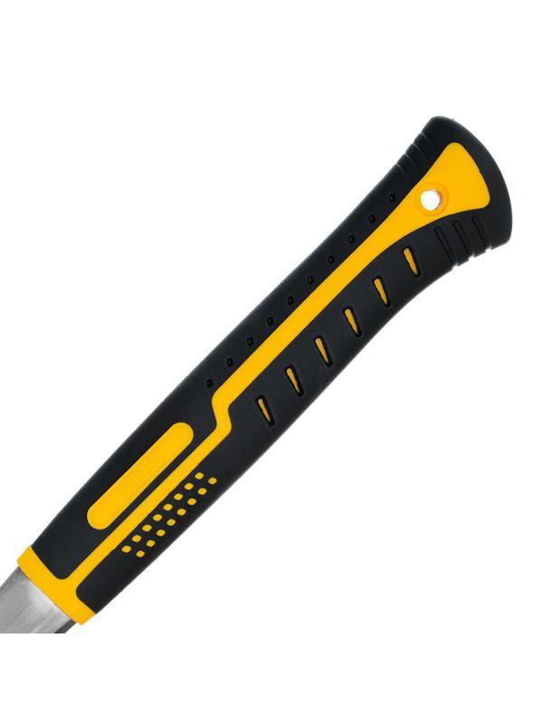 Молоток-гвоздодер 560 г, цельнометаллический, двухкомпонентная рукоятка Denzel